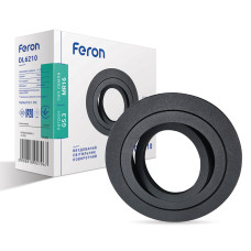 Вбудований поворотний світильник Feron DL6210 під лампу чорний