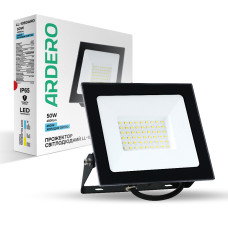 Світлодіодний прожектор Ardero LL-1050ARD 50Вт 6500K чорний