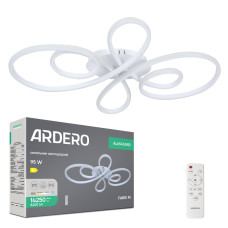 Світлодіодна люстра Ardero AL6540ARD FABIO M 95Вт білий